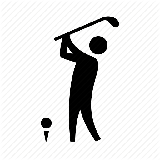 512x512 Club, Figure, Golf, Golf Club, Man, Sport, Swing Icon