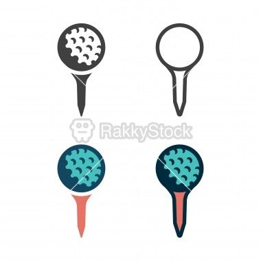 380x380 Golf Tee Icon Vector Icons Tees, Golf, Vector Icons