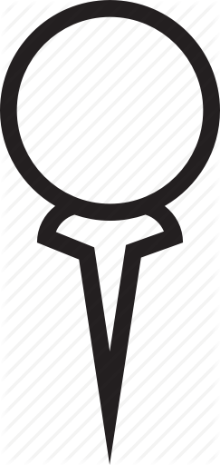 243x512 Ball, Golf, On, Tee Icon