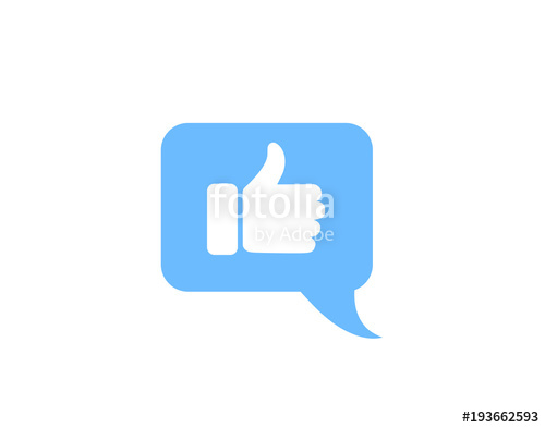 500x393 Feedback Icon, Chat Icon, Good Or Bad Icon Stock Image