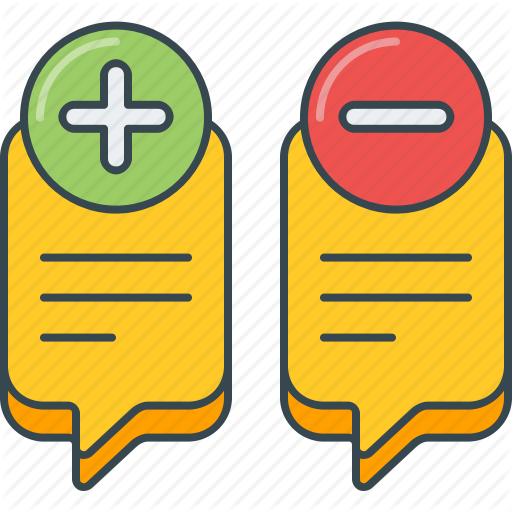 512x512 Bad, Cons, Discussion, Good, Improvement, Pros, Suggestion Icon