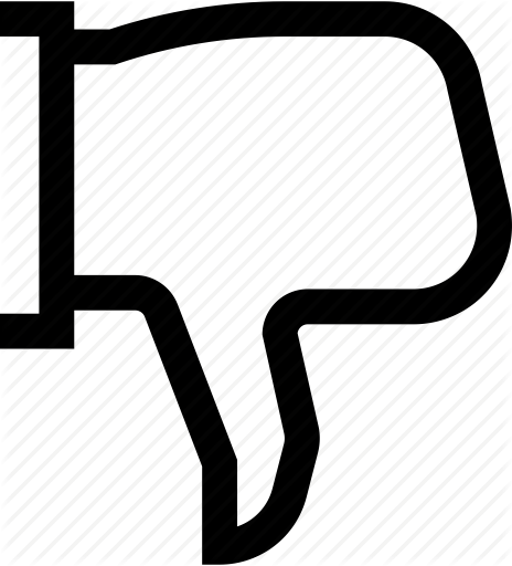 464x512 Bad, Dislike, Not Good Icon