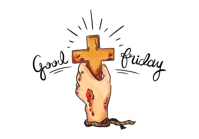 700x490 Good Friday Cross Pierced Hand Illustration