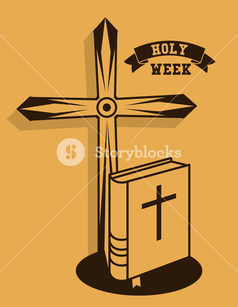776x1000 Holy Week Catholic Tradition Icon Vector Illustration Graphic