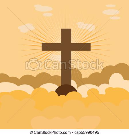 450x470 The Vector Illustration Devoted To Good Friday And Easter