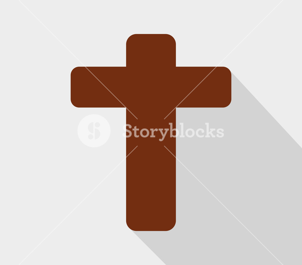 1000x875 Religious Cross Icon On White Background Royalty Free Stock Image