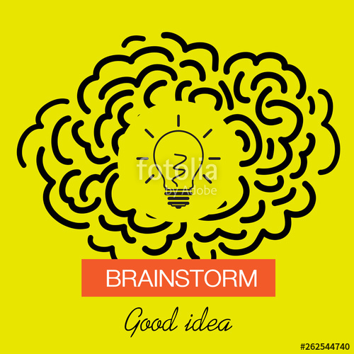 500x500 Brainstorming Creative, Good Idea Icon Stock Image And Royalty