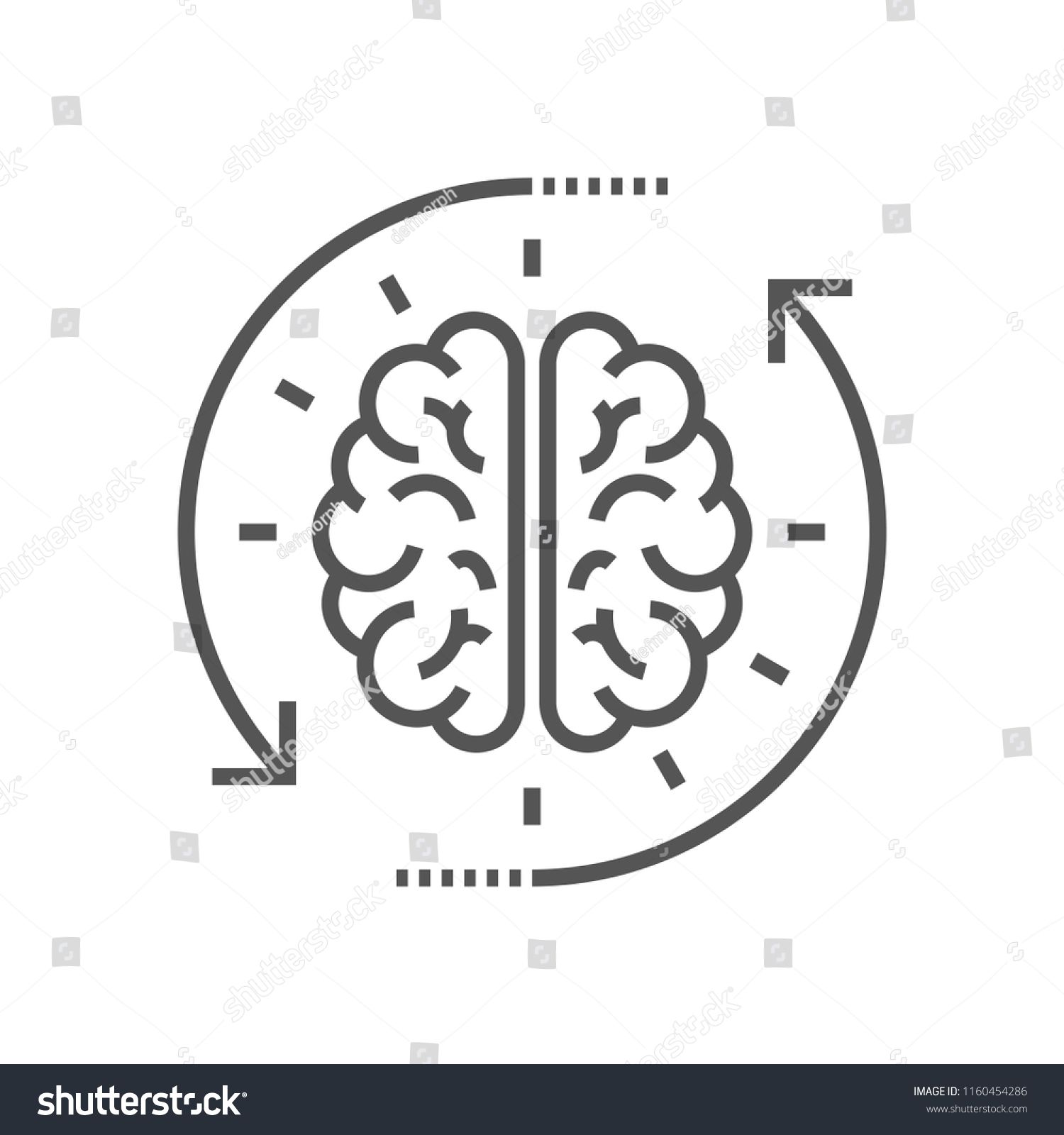 1500x1600 Concept Of The Thinking Process, Brainstorming, Good Idea, Brain