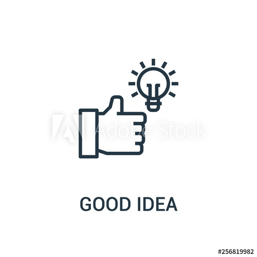 500x500 Good Idea Icon Vector From Seo Collection Thin Line Good Idea