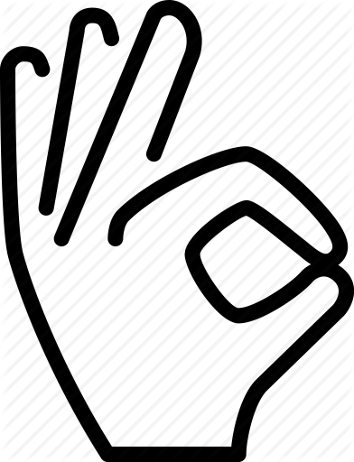 392x512 Excellent, Fingers, Gesture, Good Job, Hand, Ok, Well Done Icon