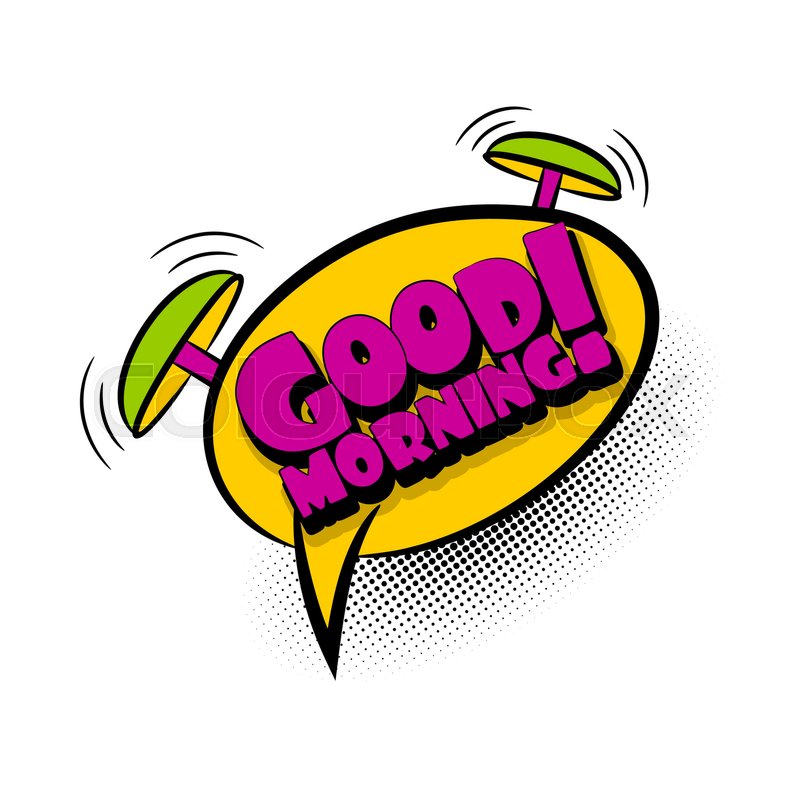 800x800 Lettering Good Morning Invitation Stock Vector Colourbox