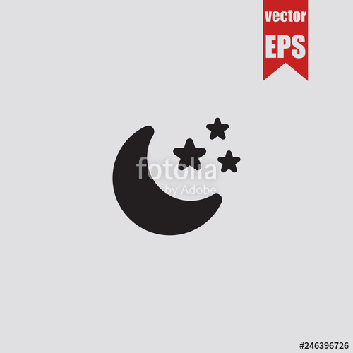 500x500 Good Night Icon Vector Illustration Stock Image And Royalty Free