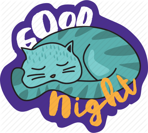 512x462 Cat, Good Night, Network, Sleep, Social Icon