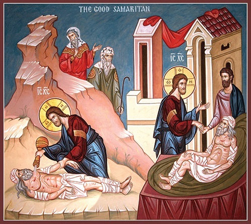 500x446 Parable Of The Good Samaritan, Large Icon