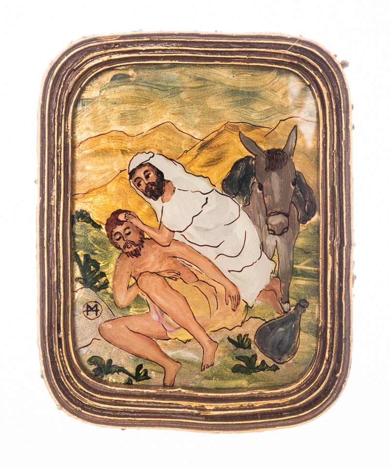 800x960 The Good Samaritan Contemporary Icon Catholic Gifts Art