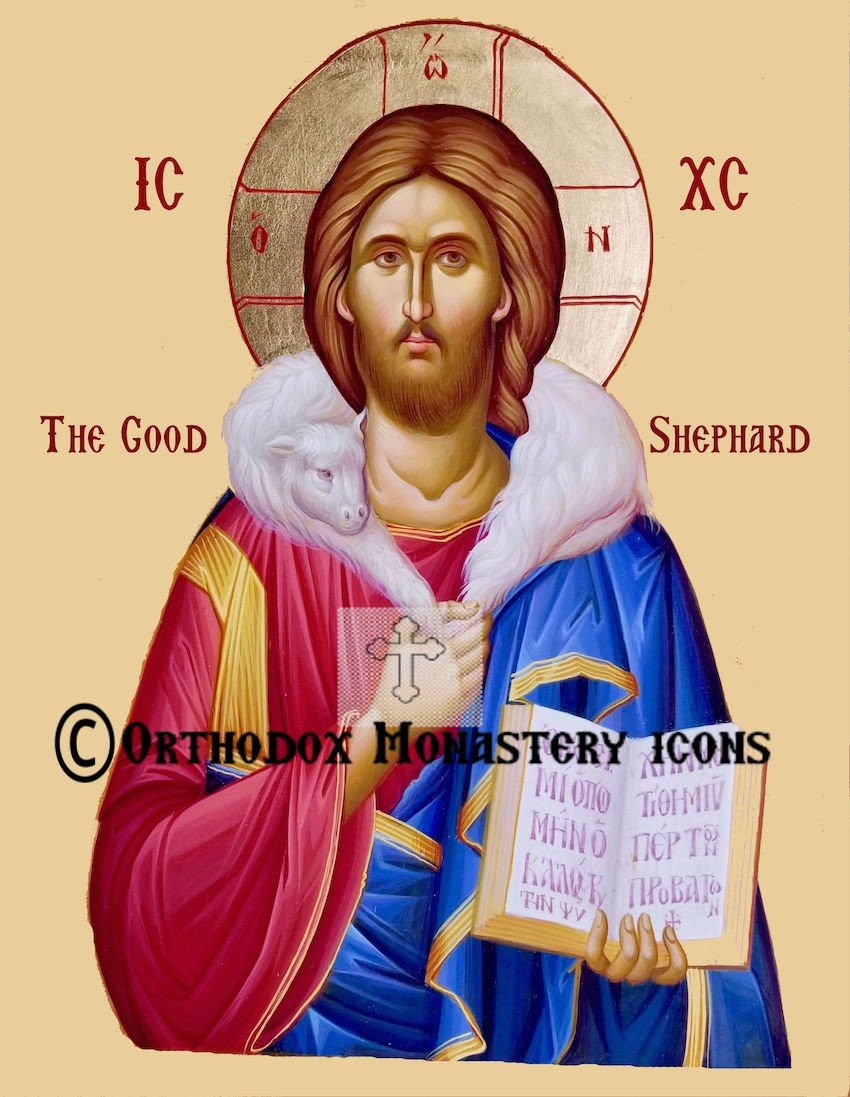 850x1097 Greek Orthodox Icon Of Christ The Good Shepherd