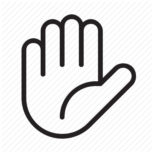 512x512 Goodbye, Hand, High Five Icon