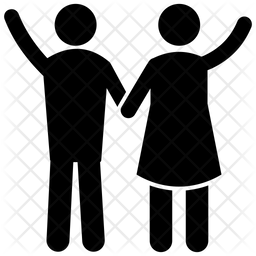 256x256 Parents Goodbye Icon Of Glyph Style