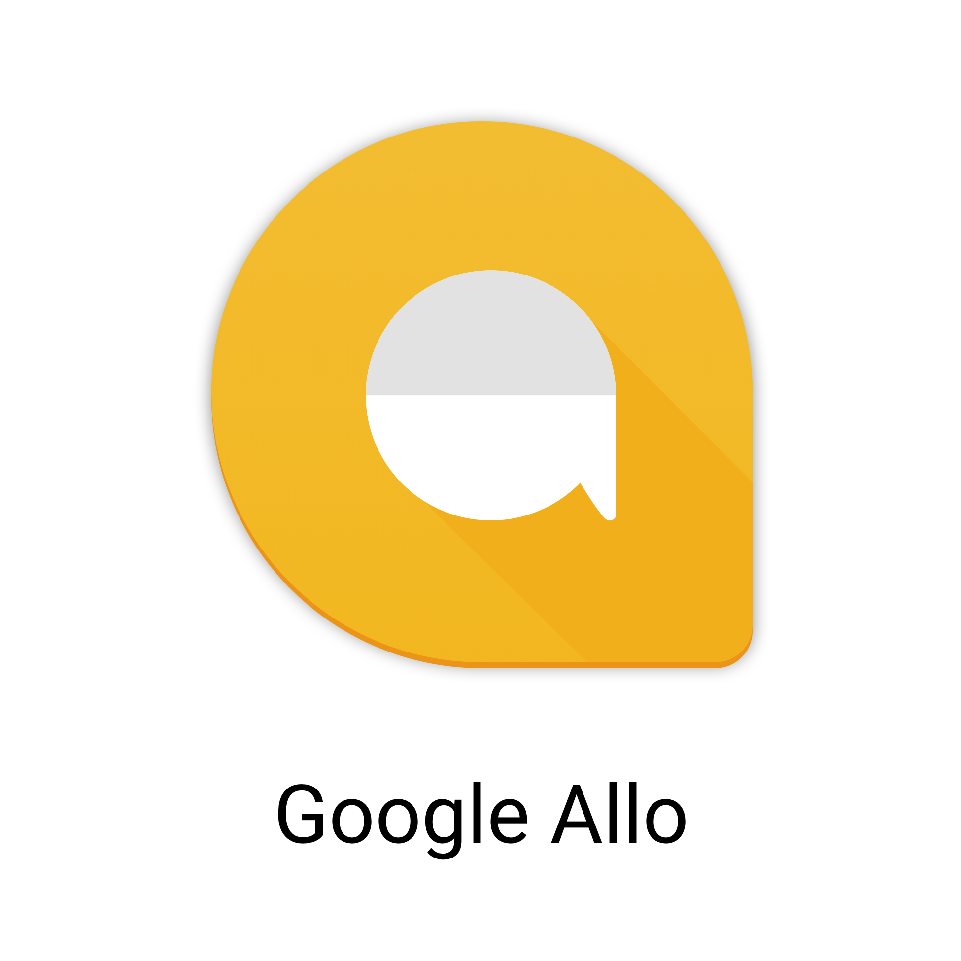 1950x1950 Google Allo Icon Design