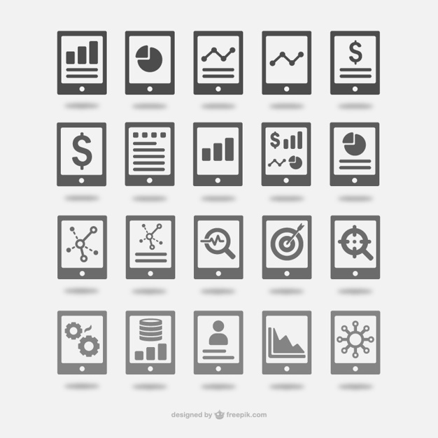 626x626 Analytics Icons Set Vector Free Download