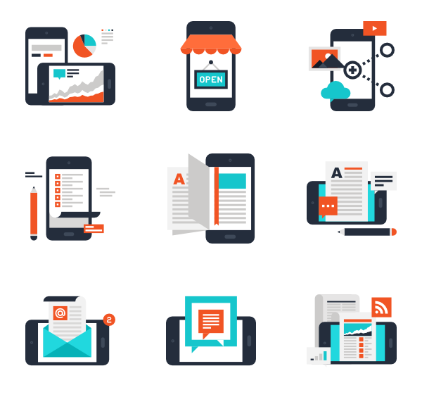 600x564 Mobile App Icon Packs