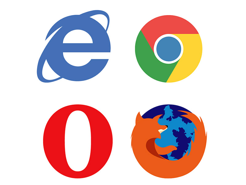 800x600 Flat Browser Icons