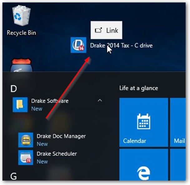 609x591 Lost Desktop Icons For Drake Software