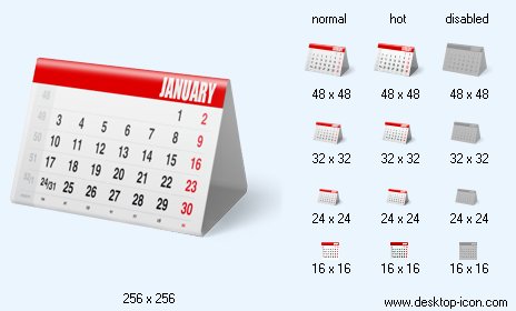 464x280 Calendar Icon Image Desktop Business Icons