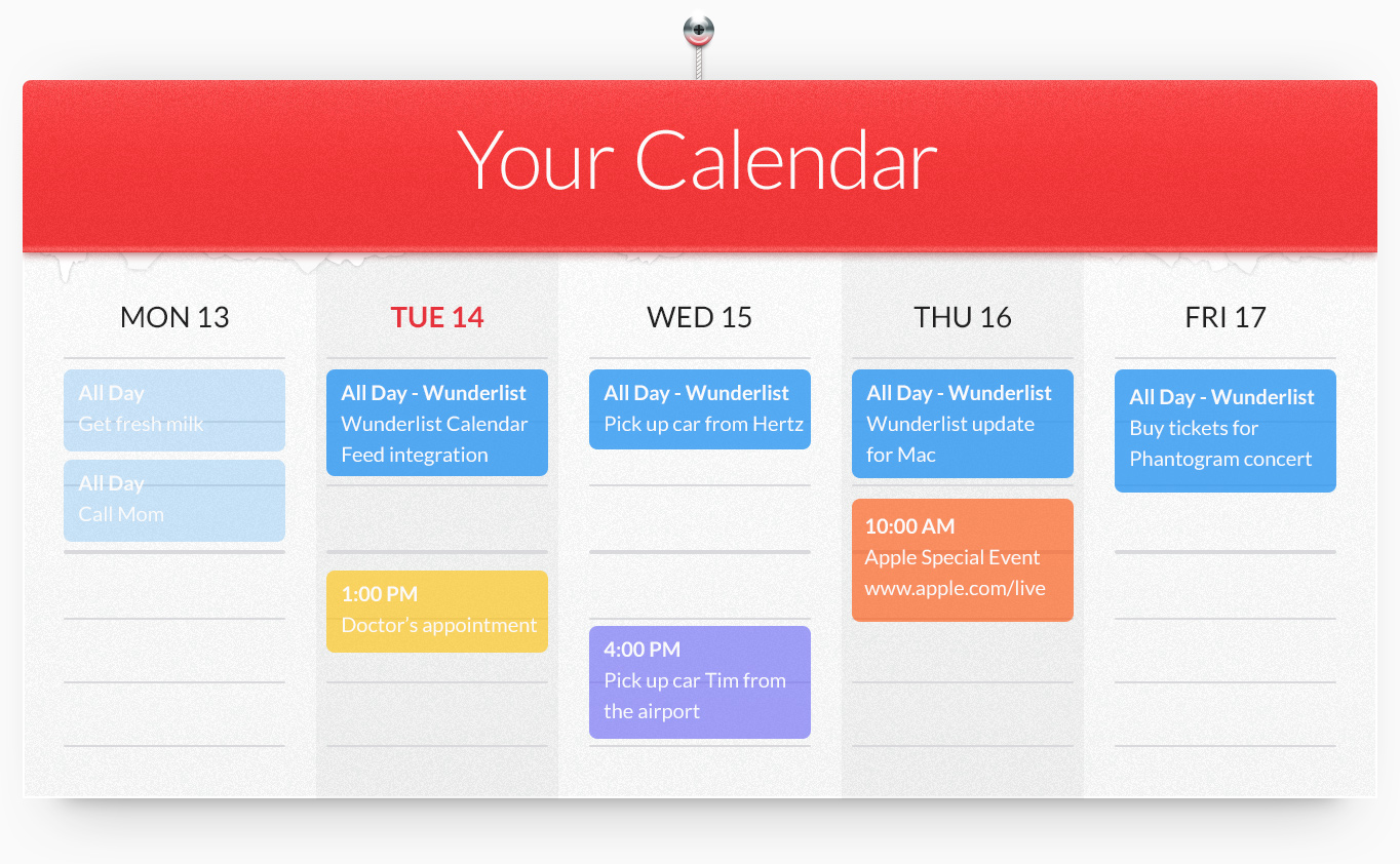 Sync Your Calendar With Wunderlist 1364x842 Sync Your Calendar With Wunderlist