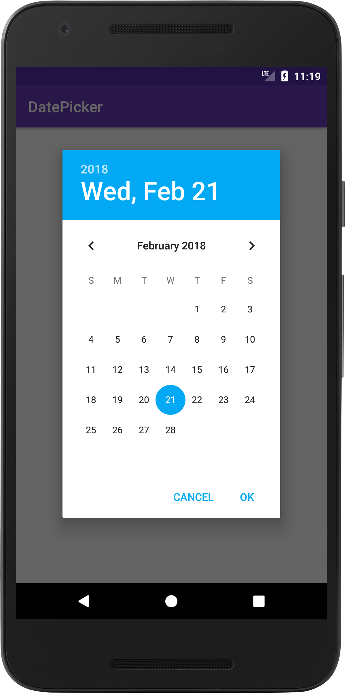1198x2409 Android Datepicker