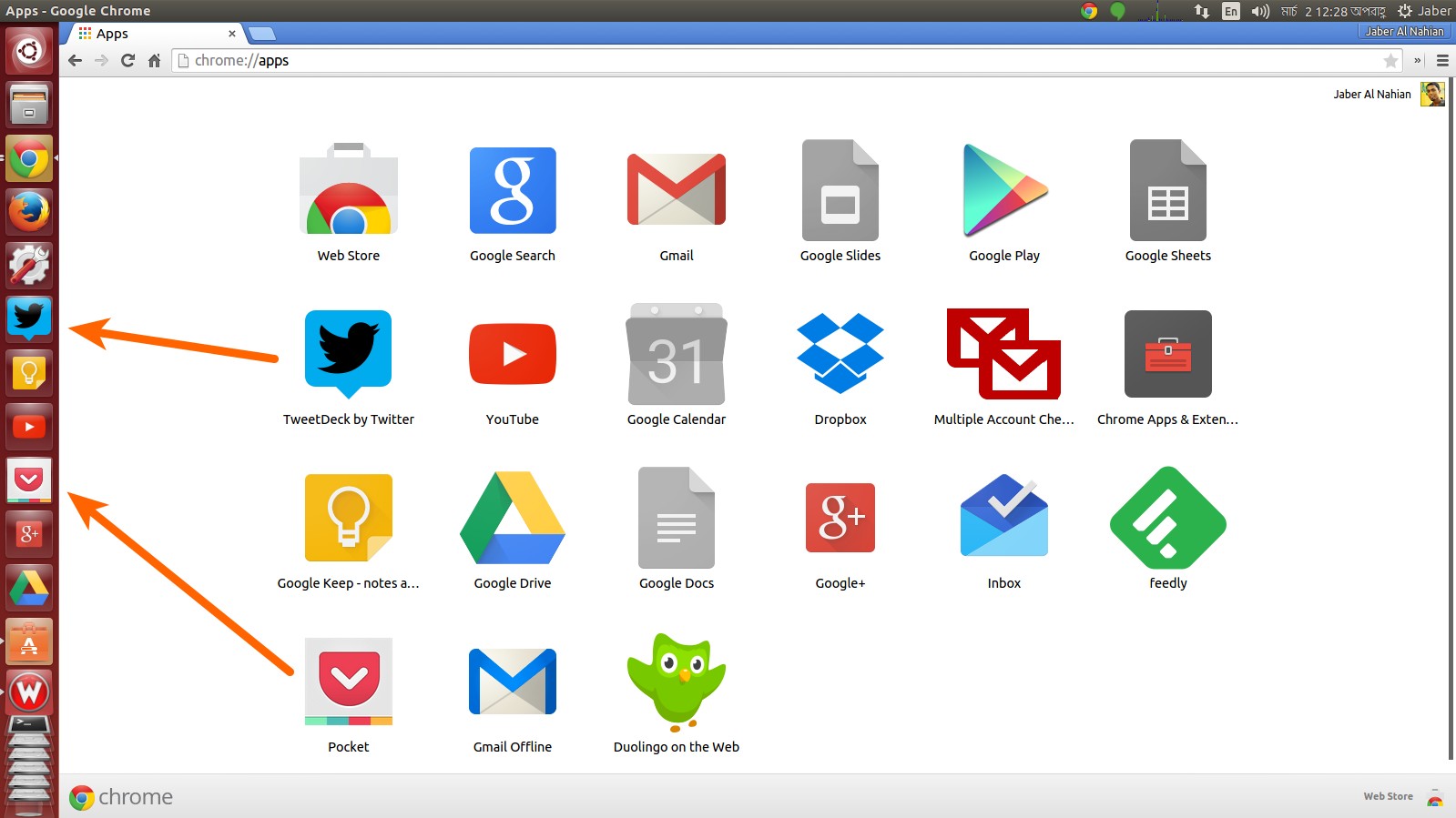 1599x899 Easily Pin Any Chrome App To Ubuntu Application Launcher In Unity