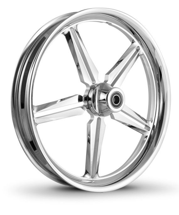 570x684 Dna Icon Chrome Forged Billet Front Wheel Harley Custom