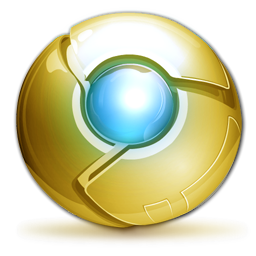 256x256 Google Chrome Gold Icons