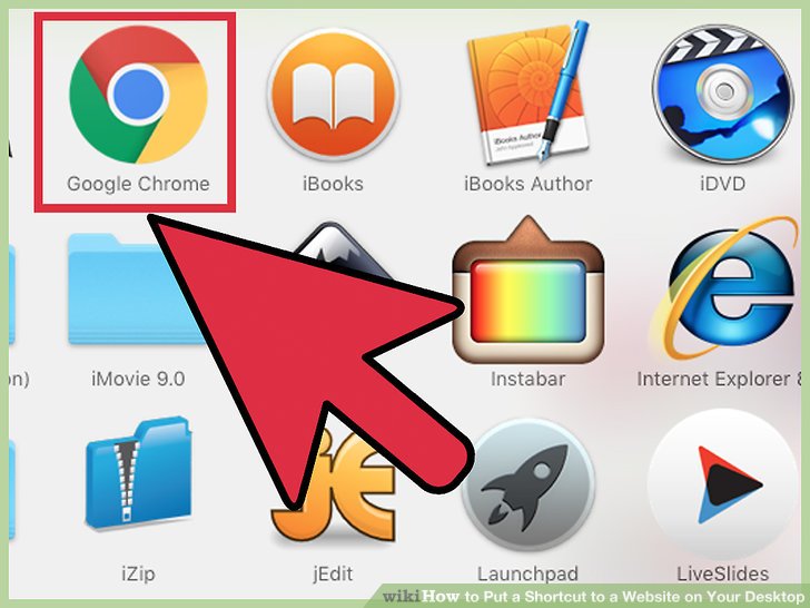 how to put a google chrome icon on desktop