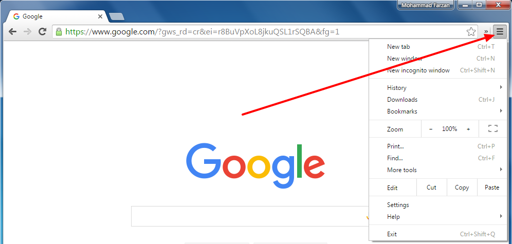 Where is the tools icon on the google browser settings Where is the tools icon on the google browser settings