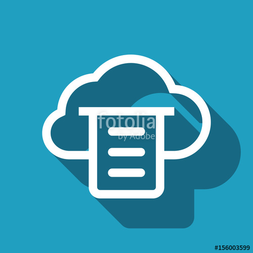Cloud Print Icon, Vector Illustration Stock Image And Royalty 500x500 Cloud Print Icon, Vector Illustration Stock Image And Royalty