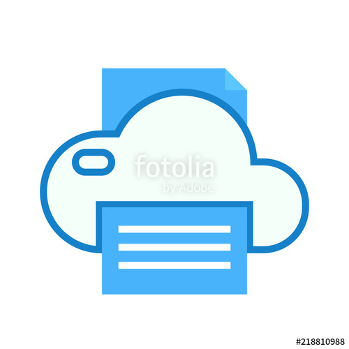 Cloud Print Icon Stock Image And Royalty Free Vector 500x500 Cloud Print Icon Stock Image And Royalty Free Vector