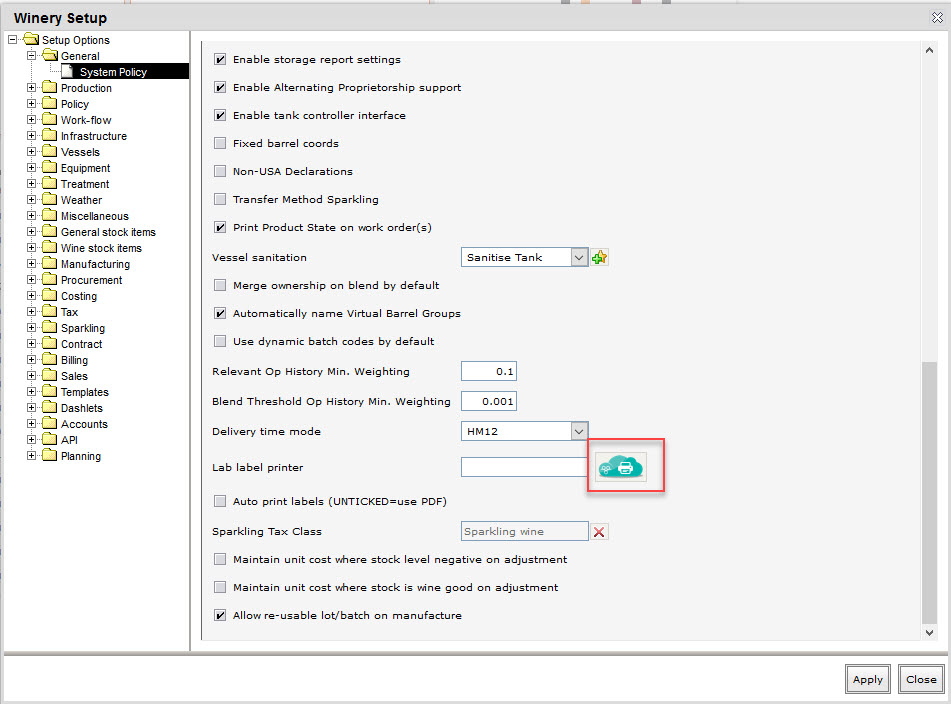 Cloud Printing Setup For Lab Labels Vintrace Help 951x704 Cloud Printing Setup For Lab Labels Vintrace Help