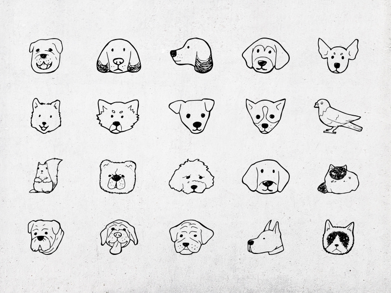 800x600 Hand Draw Icons