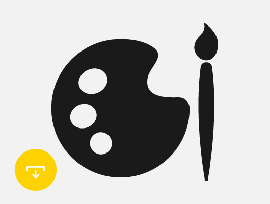 530x400 Paint Icon For Drawing Concepts