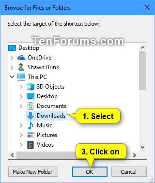 320x378 Create Shortcut To App, File, Folder, Drive, Or Website In Windows
