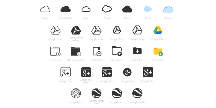 707x354 Google Drive Icons Free Vector Format Download