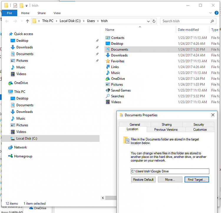 750x723 Google Drive Icon Gone After Moved Document Folder Location