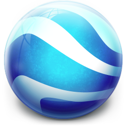 256x256 Google Earth Icon Glow Ball Iconset