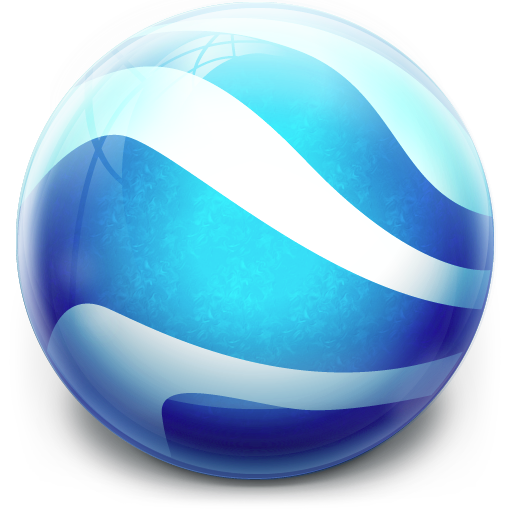 512x512 Google Earth Icon Glow Ball Iconset