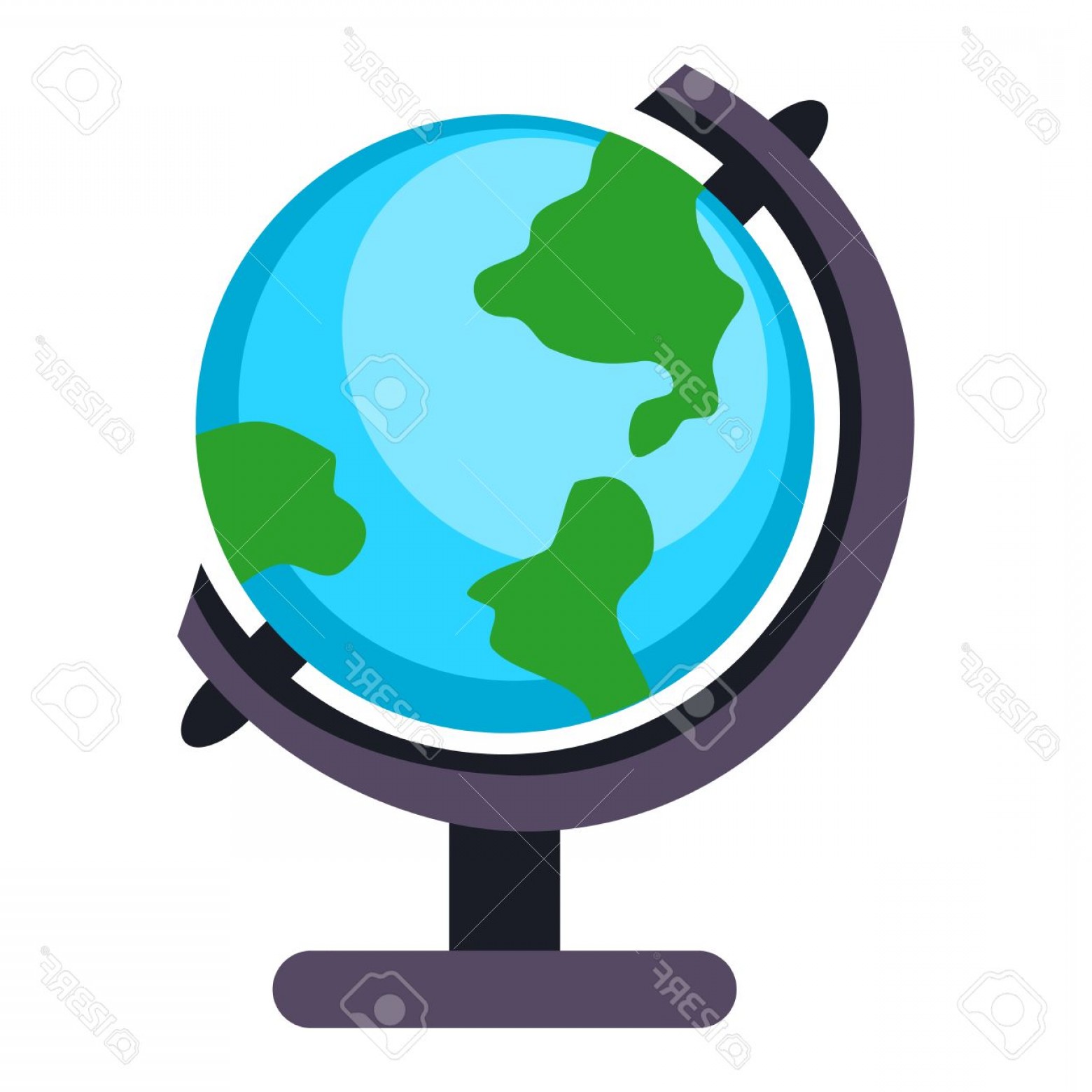 1560x1560 Photostock Vector Globe Earth Icon Planet Map Symbol Vector