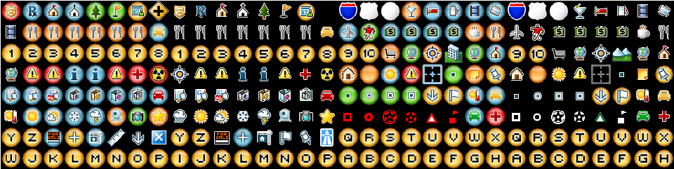 960x241 Icons For Google Map Earth