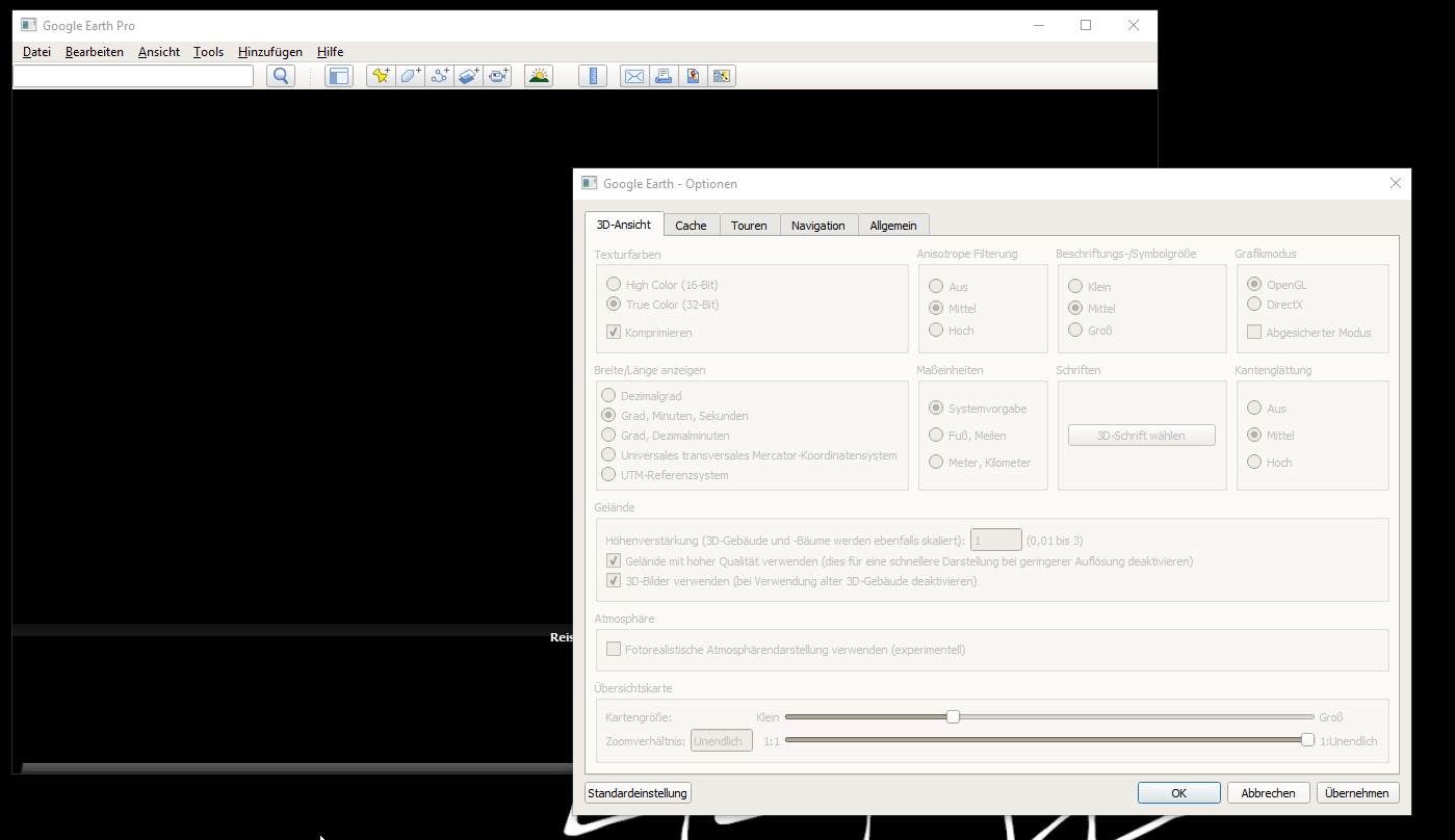 1399x808 Google Earth Pro Shows Only A Black Screen Googlemaps
