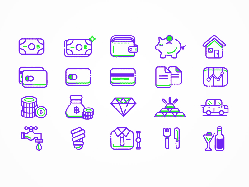 800x600 Finance Icon Set Sketch Freebie