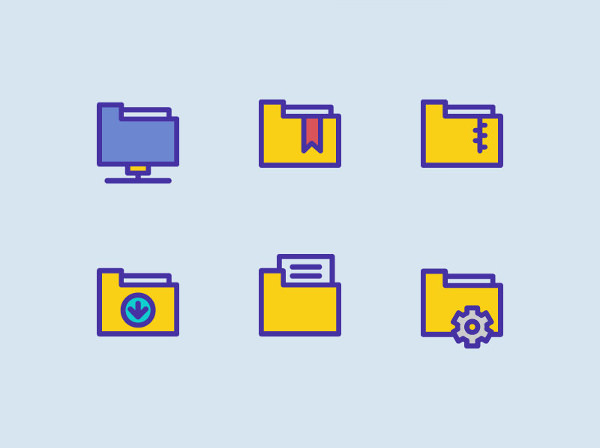 600x448 Folder Icons Free Vector Format Download Free